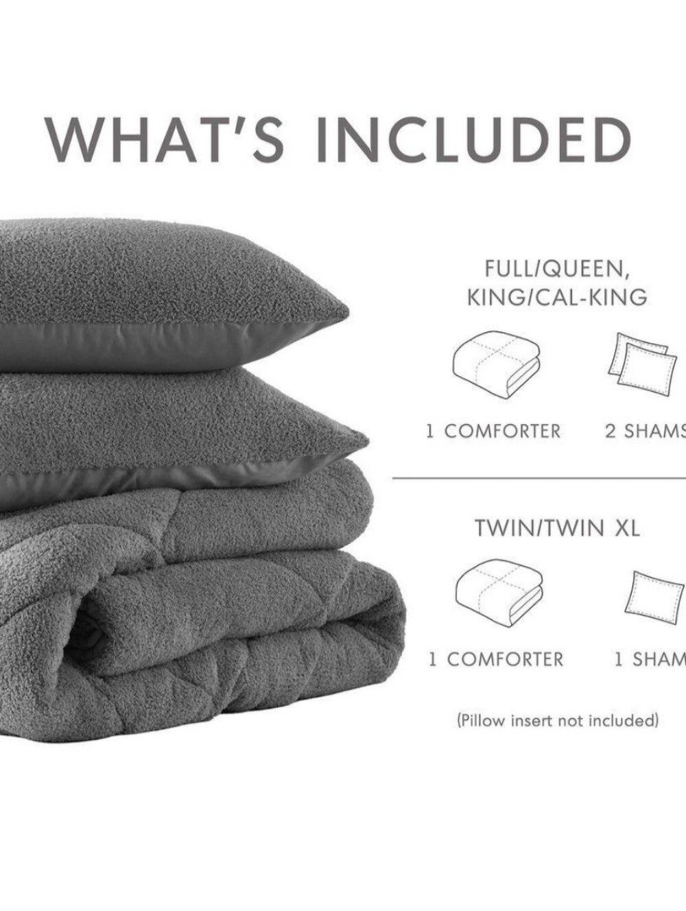 3 Piece Quilted Comforter Set KING/California KING - Picture 2 of 4